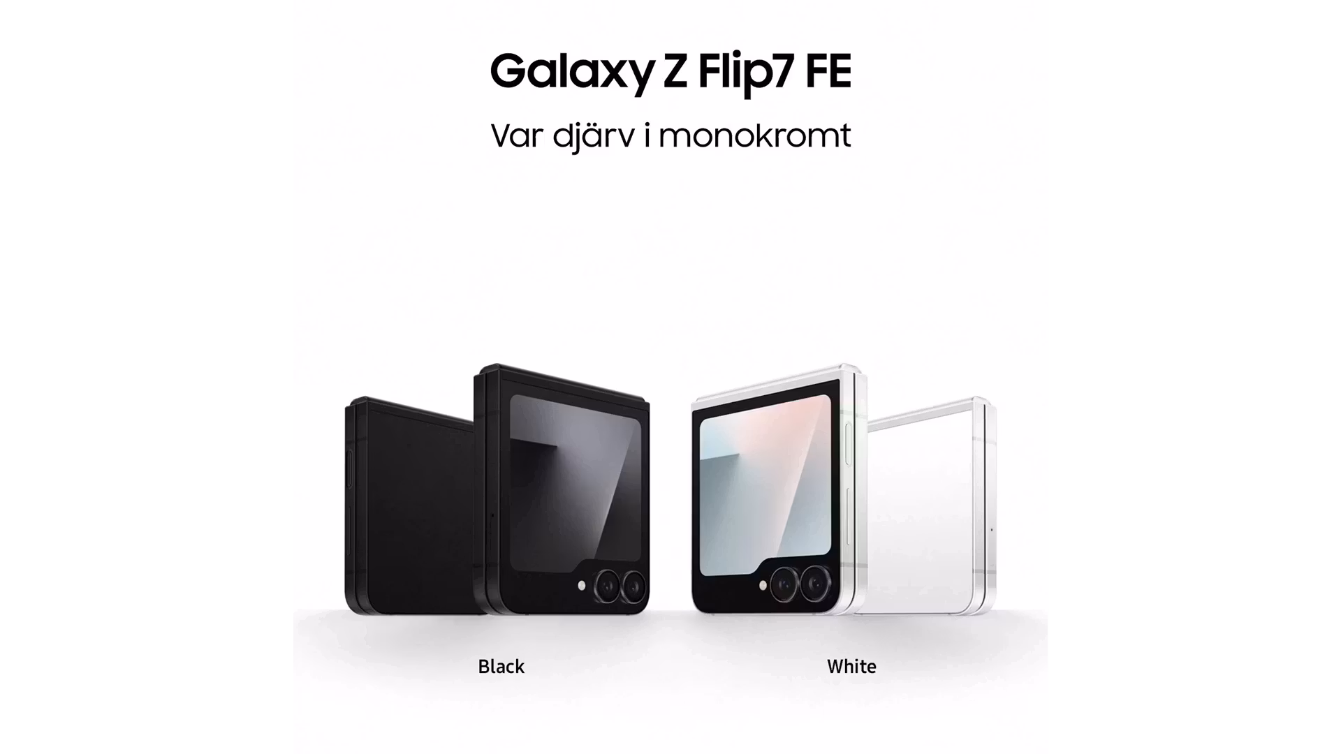 Samsung Galaxy Z Flip7 FE 8GB 256GB Svart