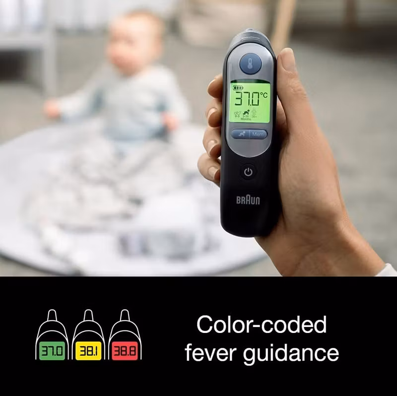 Braun ThermoScan 7 svart infraröd örontermometer