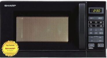 Sharp R-642(BK)W Mikrovågsugn med grill fristående Svart