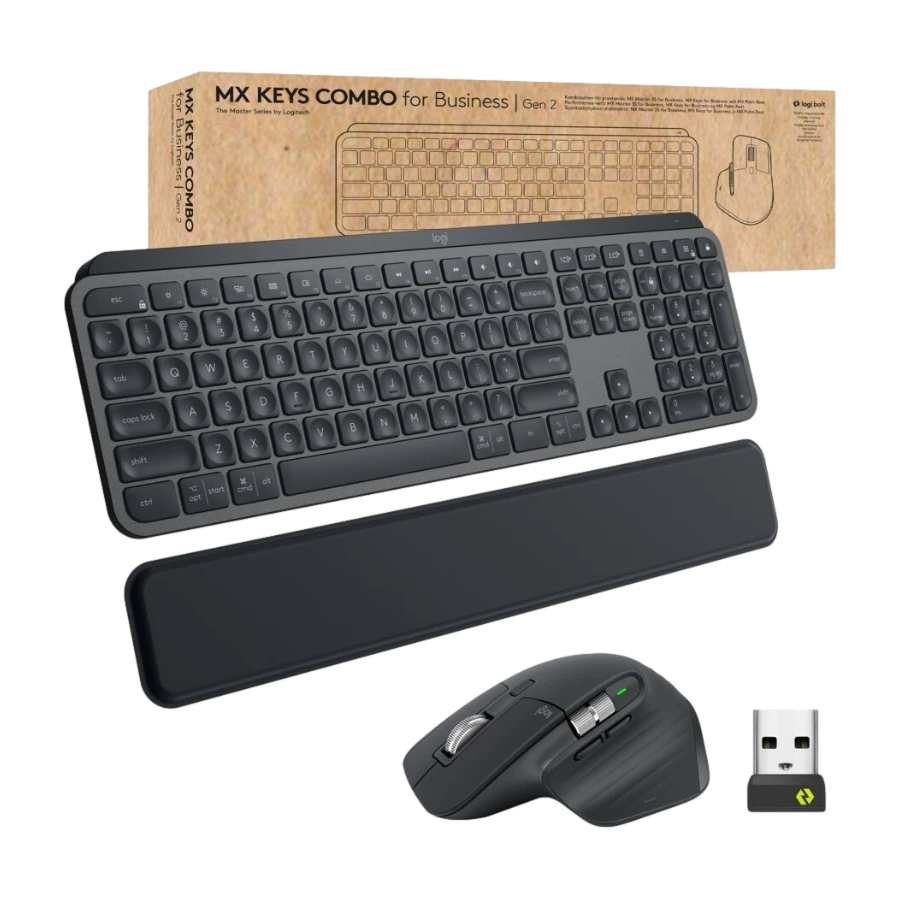 Logitech MX Keys Combo for Business tangentbord och mus trådlöst