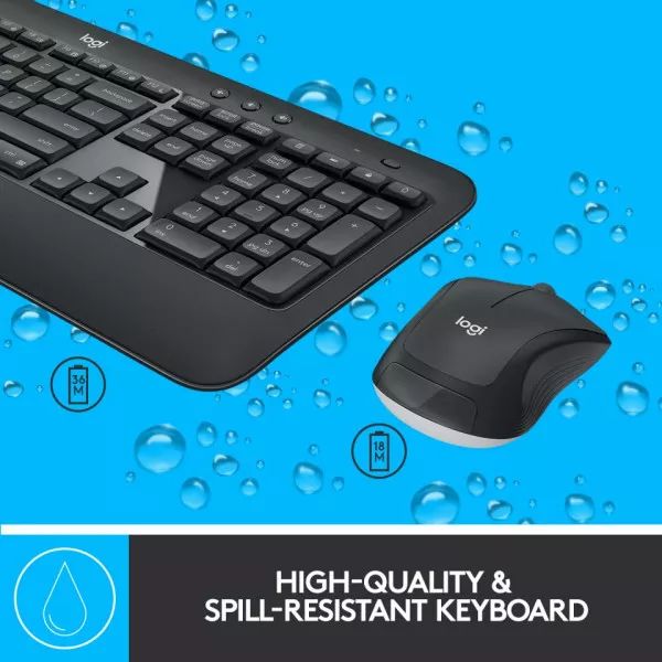 Logitech MK540 Advanced tangentbord och mus trådlöst