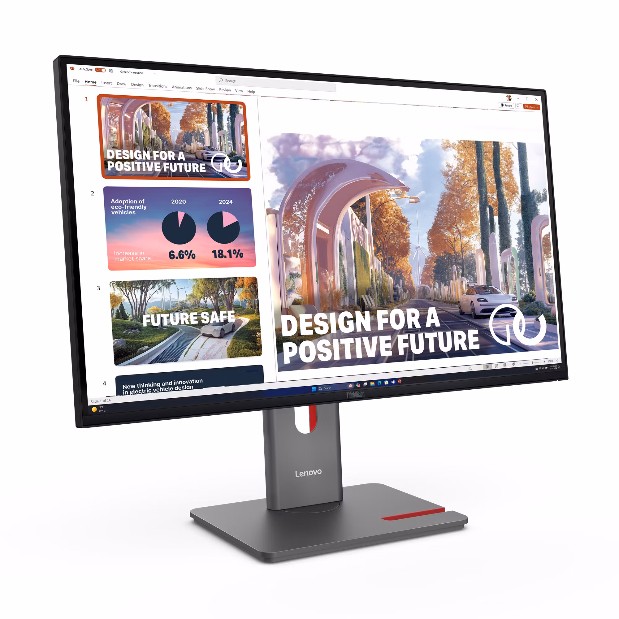 Lenovo ThinkVision P27QD-40 27" 2560 x 1440 pixels Wide Quad HD Monitor