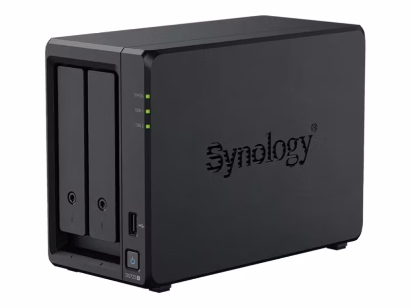 Synology DiskStation DS725+ NAS & lagringsserver Ryzen Embedded R1600 4 GB DDR4 0 TB