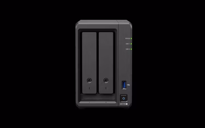 Synology DiskStation DS725+ NAS & lagringsserver Ryzen Embedded R1600 4 GB DDR4 0 TB
