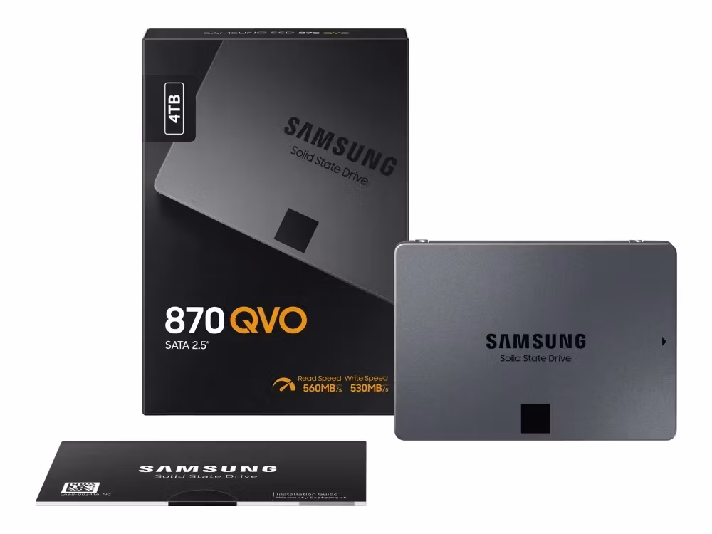 Samsung 870 QVO SSD MZ-77Q4T0BW 4TB 2.5" SATA-600