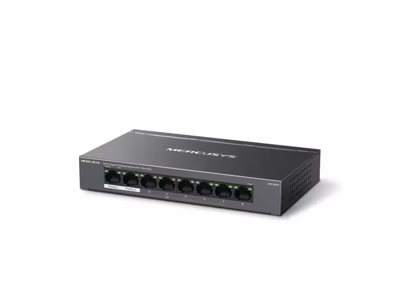 Mercusys MS108GP V1 Switch 8 portar Gigabit Ethernet PoE+