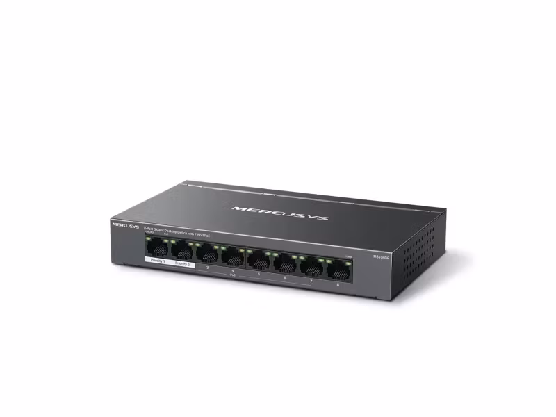 Mercusys MS108GP V1 Switch 8 portar Gigabit Ethernet PoE+