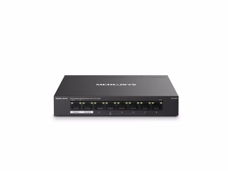 Mercusys MS108GP V1 Switch 8 portar Gigabit Ethernet PoE+