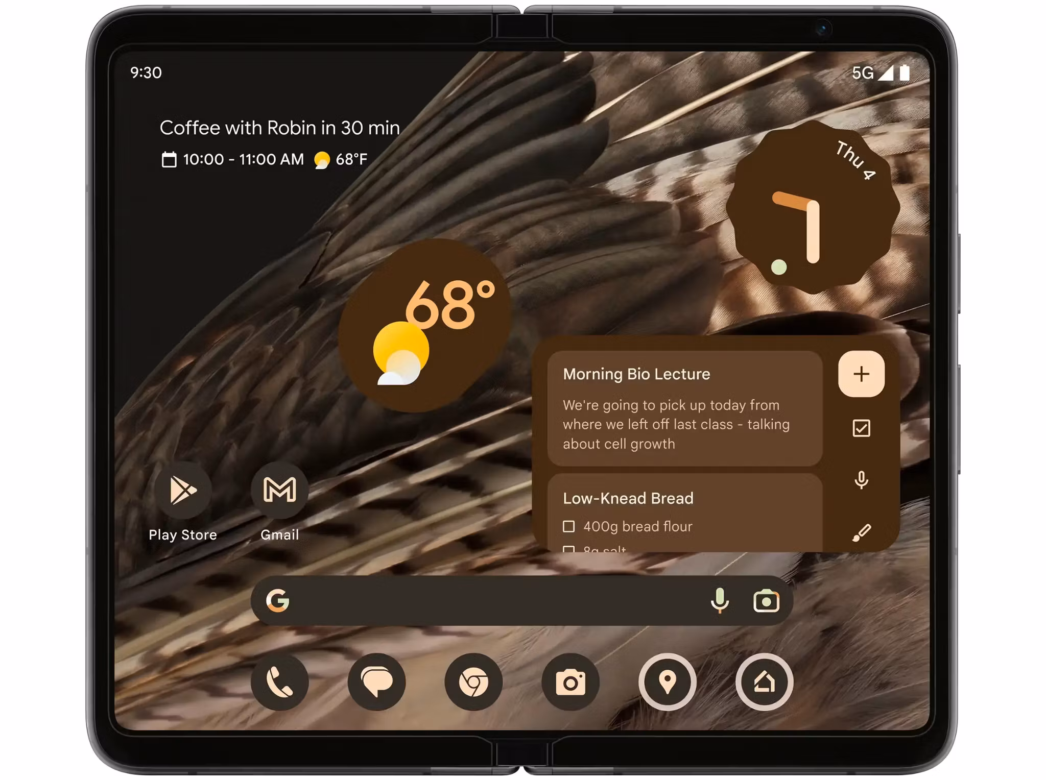 Google Pixel Fold 7.6" 5G 12GB 256GB Obsidian