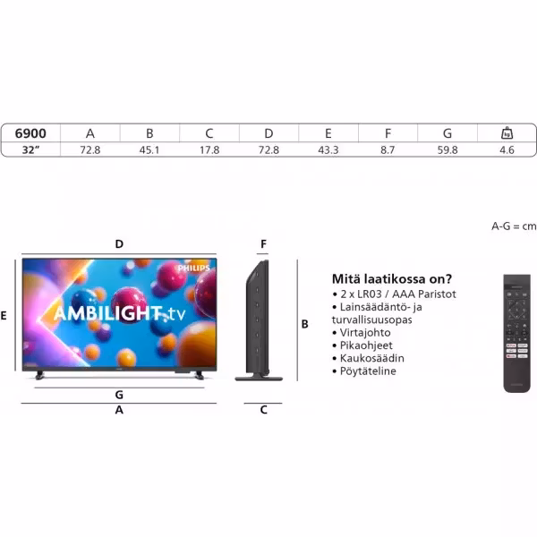 Philips 32PFS6900/12 32" Full HD Smart TV Wi-Fi