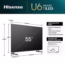 Hisense 55U6NQ 55" 4K UHD ULED Mini LED Smart TV
