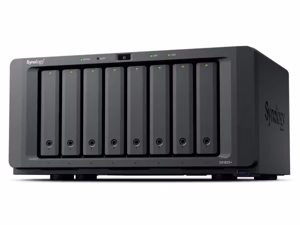 Synology DiskStation DS1825+ NAS & lagringsserver Ryzen Embedded V1500B 8 GB DDR4 0 TB
