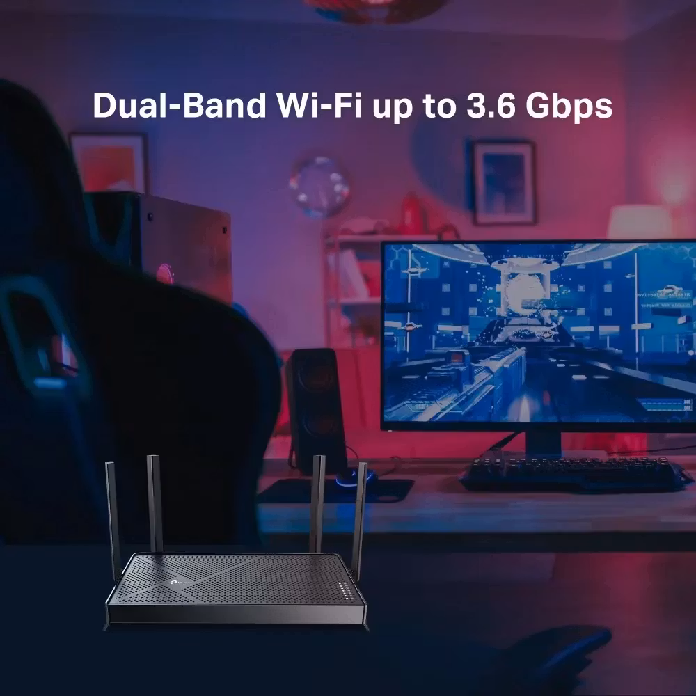 TP-Link Archer BE220 BE3600 Dual-Band Wi-Fi 7 Trådlös Router