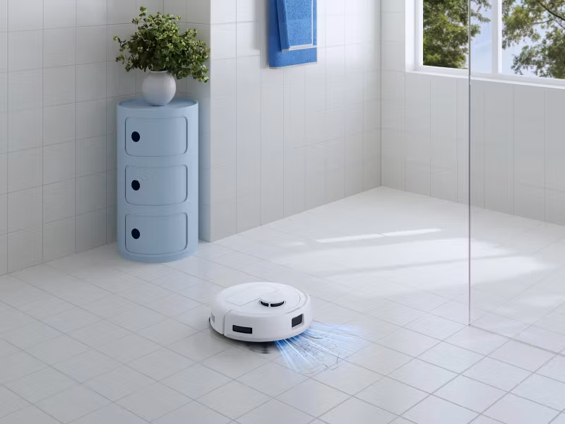 Ecovacs Robotdammsugare Deebot mini Blue Vit