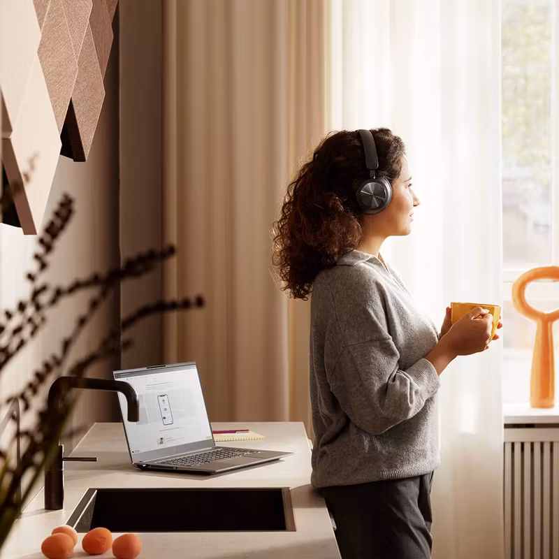 Bang & Olufsen Beocom Portal Headset Kabel & Trådlös Svart