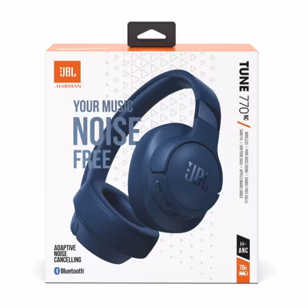 JBL Tune 770Nc trådlösa brusreducerande hörlurar blå