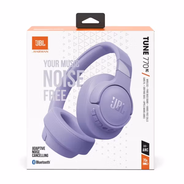 JBL Tune 770Nc trådlösa brusreducerande hörlurar lila