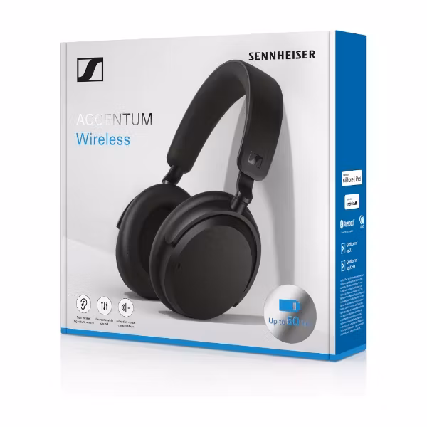 Sennheiser Accentum Wireless Over Ear Hörlurar Svart