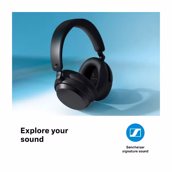Sennheiser Accentum Wireless Over Ear Hörlurar Svart