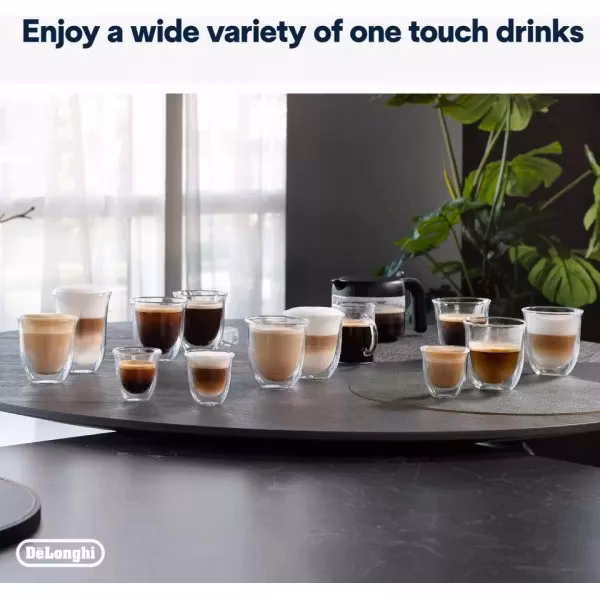 De'Longhi Dinamica Plus ECAM380.95.TB Automatisk kaffemaskin Titansvart