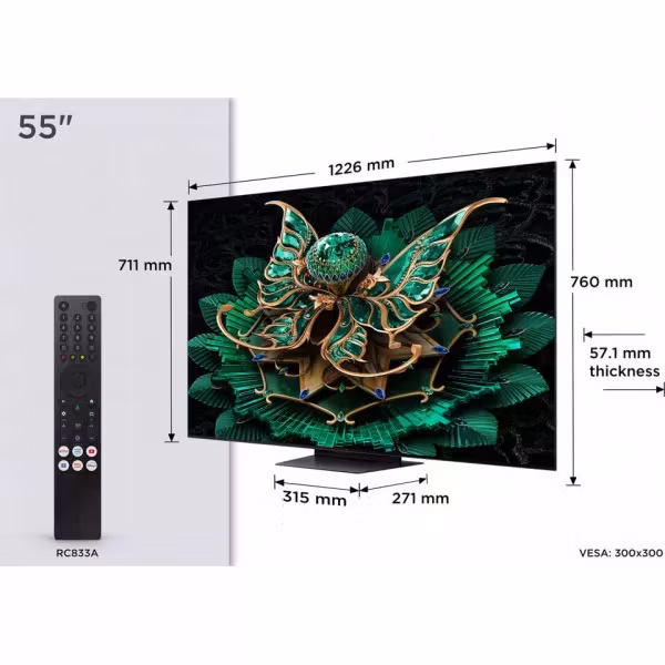 TCL 55C7K 55" 4K Ultra HD QD-Mini LED Smart TV