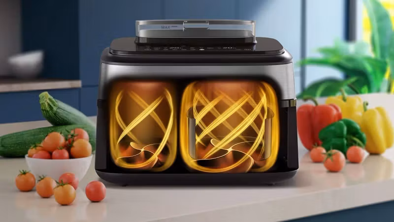 Philips 5000 Series NA555 Airfryer Dual Basket