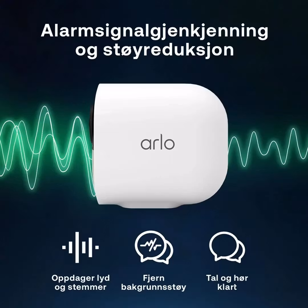 Arlo Ultra 2 Spotlight Övervakningskamera Utomhus Vit