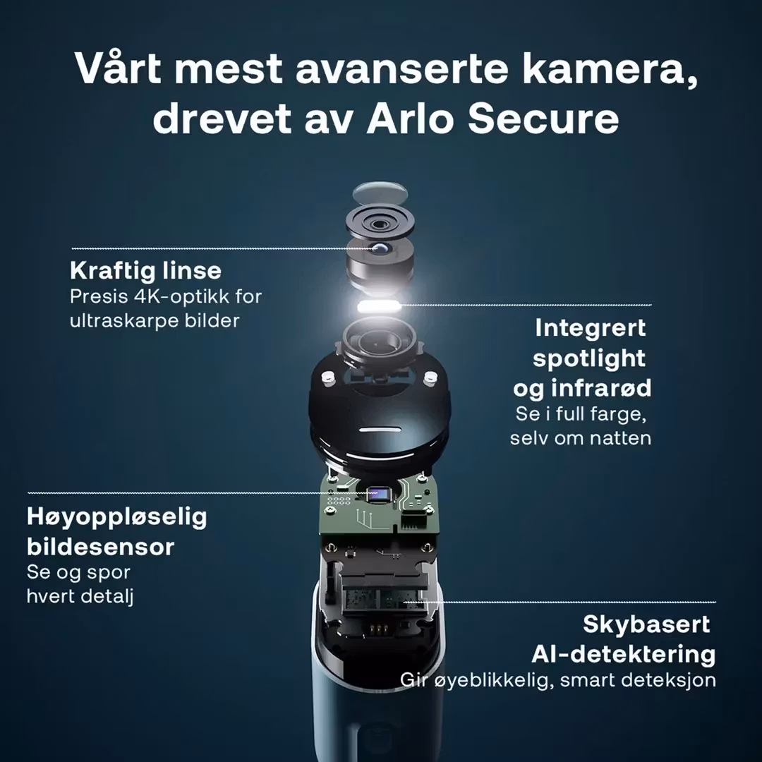 Arlo Ultra 2 Spotlight Övervakningskamera Utomhus Vit