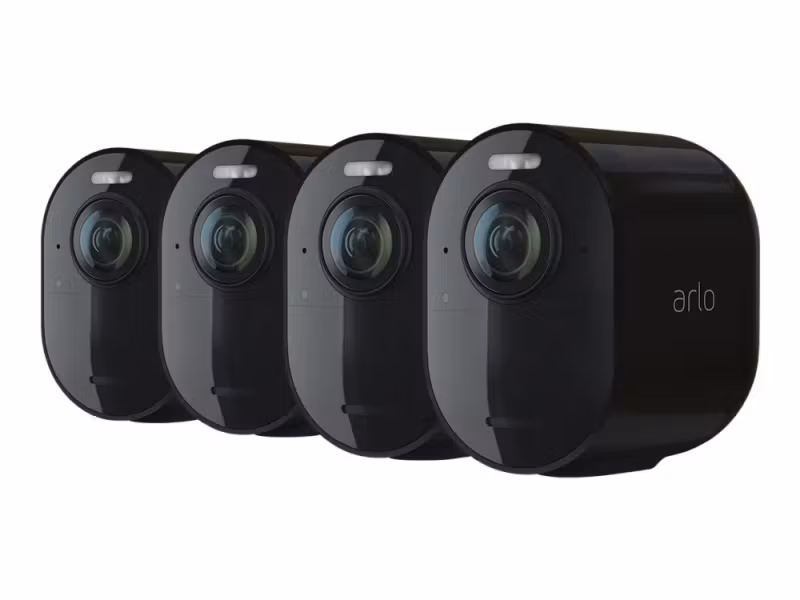Arlo Ultra 2 Säkerhetssystem med 4 Kameror Svart