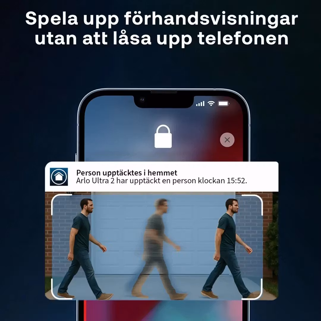 Arlo Ultra 2 Spotlight WiFi övervakningskamera 2-pack Svart