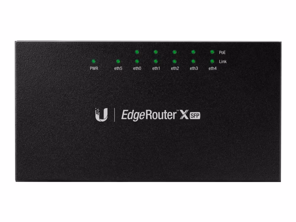 Ubiquiti EdgeRouter X SFP Router 5-portars switch Svart