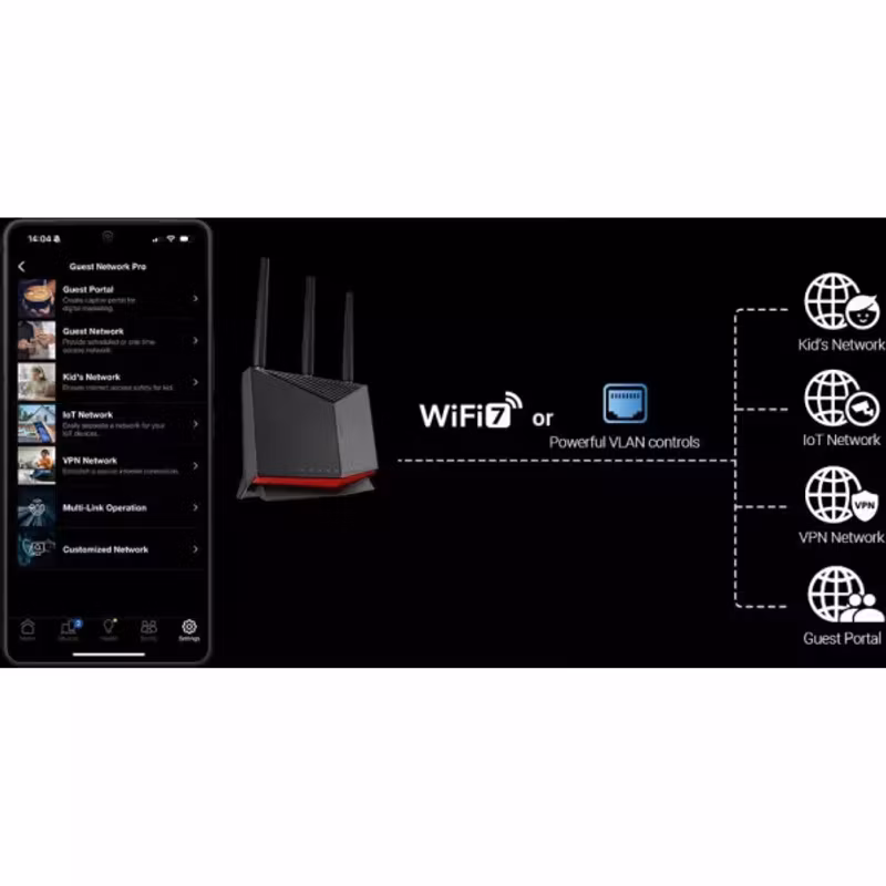 Asus RT-BE86U Dual-band Router WiFi7