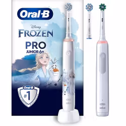 Oral-B Pro 3 3000 White+Oral-B Junior Frozen Eltandborste Family pack