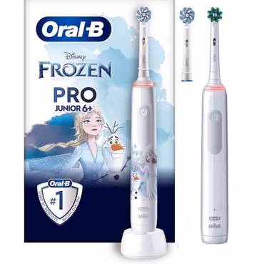 Oral-B Pro 3 3000 White+Oral-B Junior Frozen Eltandborste Family pack