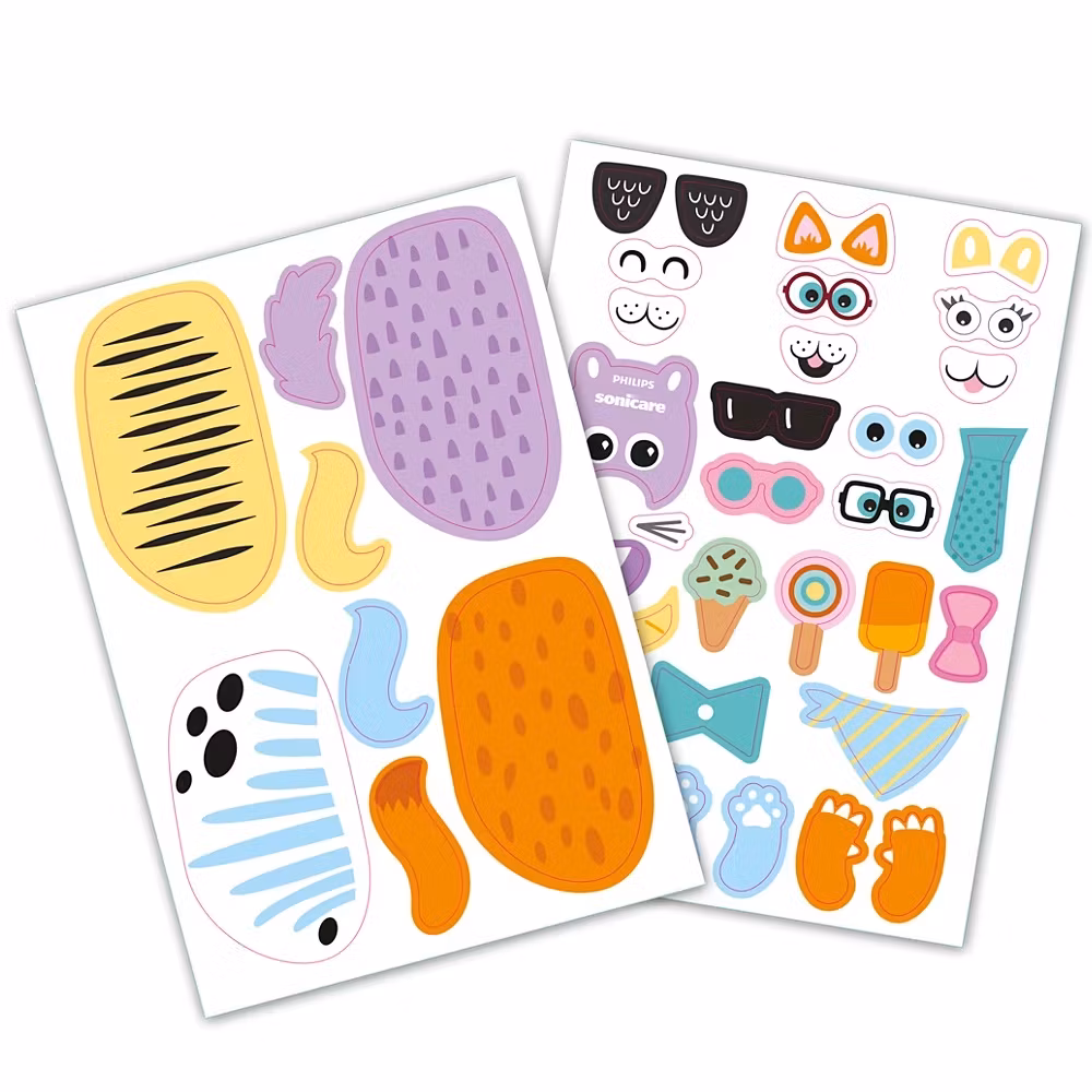 Philips Sonicare For Kids HX3601/01 Eltandborste Barn Design a Pet Edition