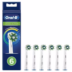 Braun Oral-B CrossAction 6-pack Borsthuvuden Vit