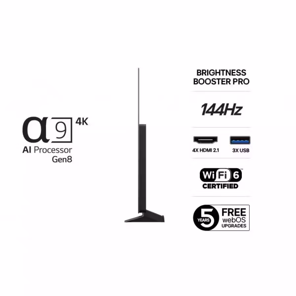 LG OLED55C51LA 55" 4K UHD OLED TV OLED evo AI Smart TV