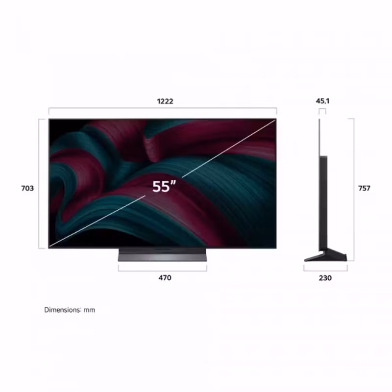 LG OLED55C51LA 55" 4K UHD OLED TV OLED evo AI Smart TV