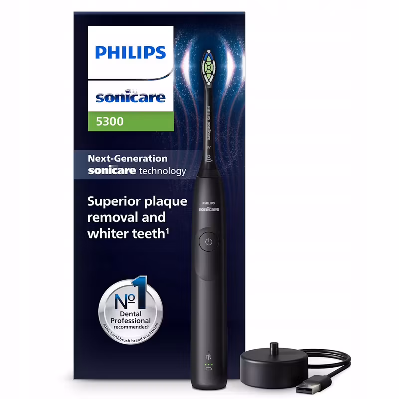 Philips Sonicare 5300 HX7101/01 Eltandborste Svart