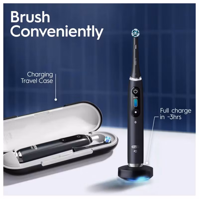 Oral-B iO9 Duo Pack Eltandborste Black/Rose Quartz