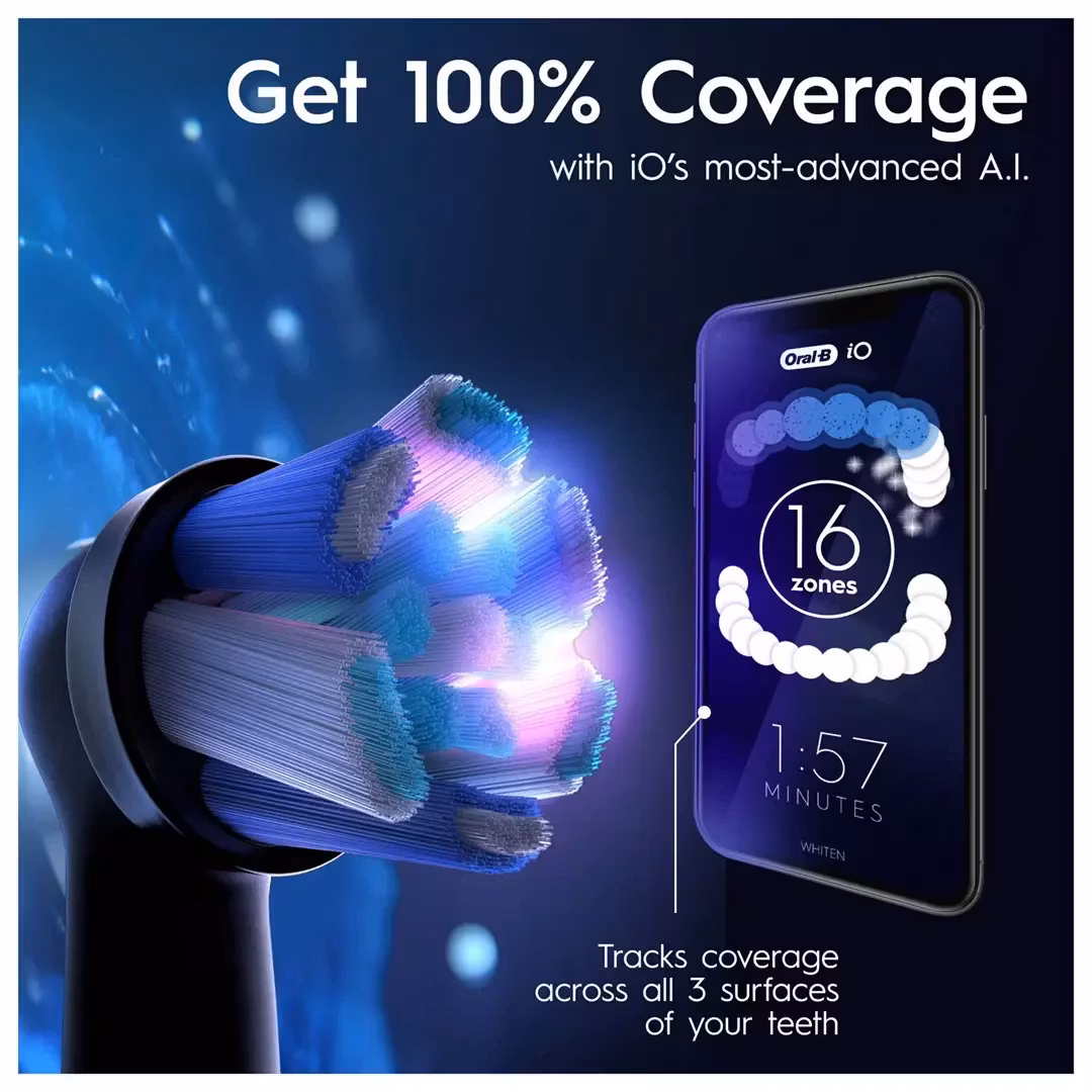 Oral-BiO9 Duo Pack Eltandborste Black/Rose Quartz