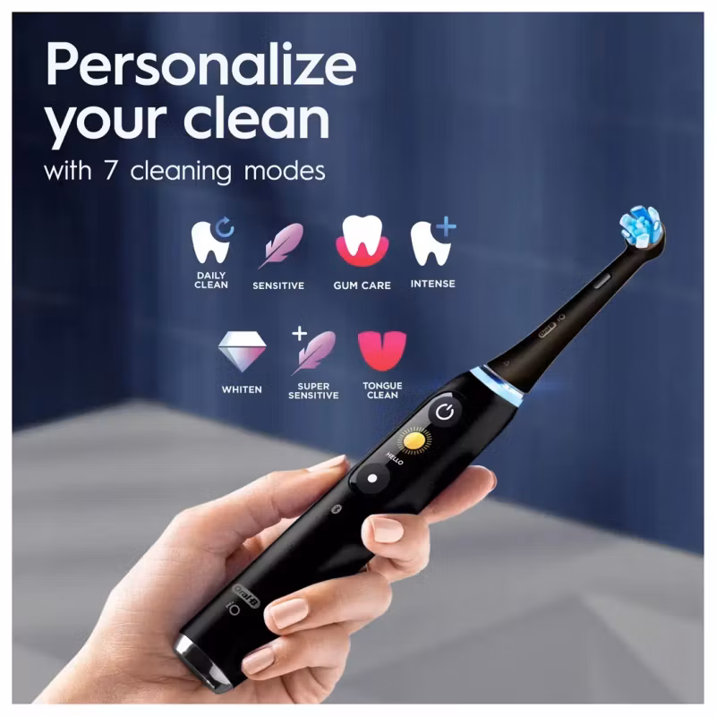 Oral-B iO9 Duo Pack Eltandborste Black/Rose Quartz