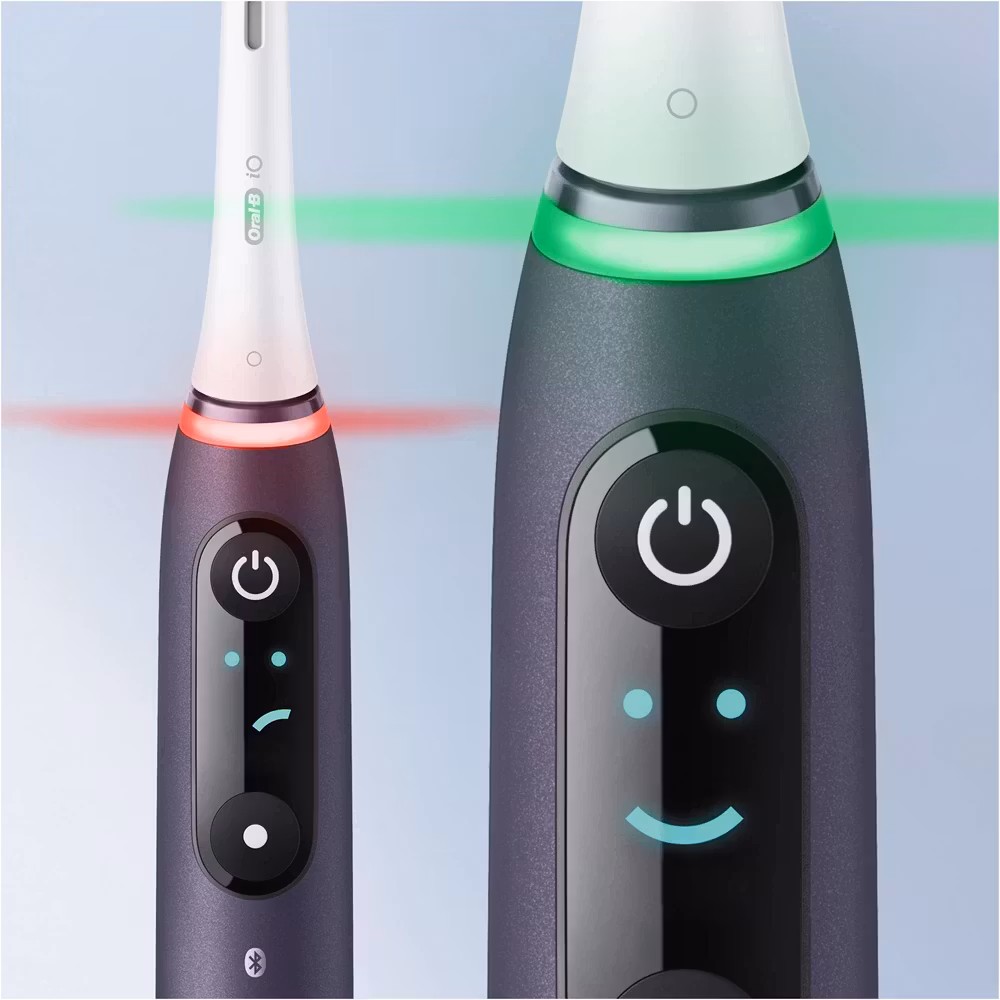 Oral-B iO8 Eltandborste 2-pack Svart & Vit