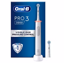 Oral-B Pro 3 Sensi UltraThin + Extra Borsthuvud Vit
