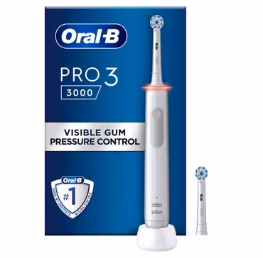 Oral-B Pro 3 Sensi UltraThin + Extra Borsthuvud Vit