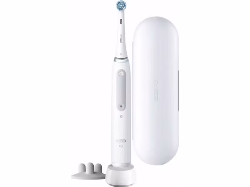 Oral-B iO Series 4S + Travel Case Eltandborste Vit