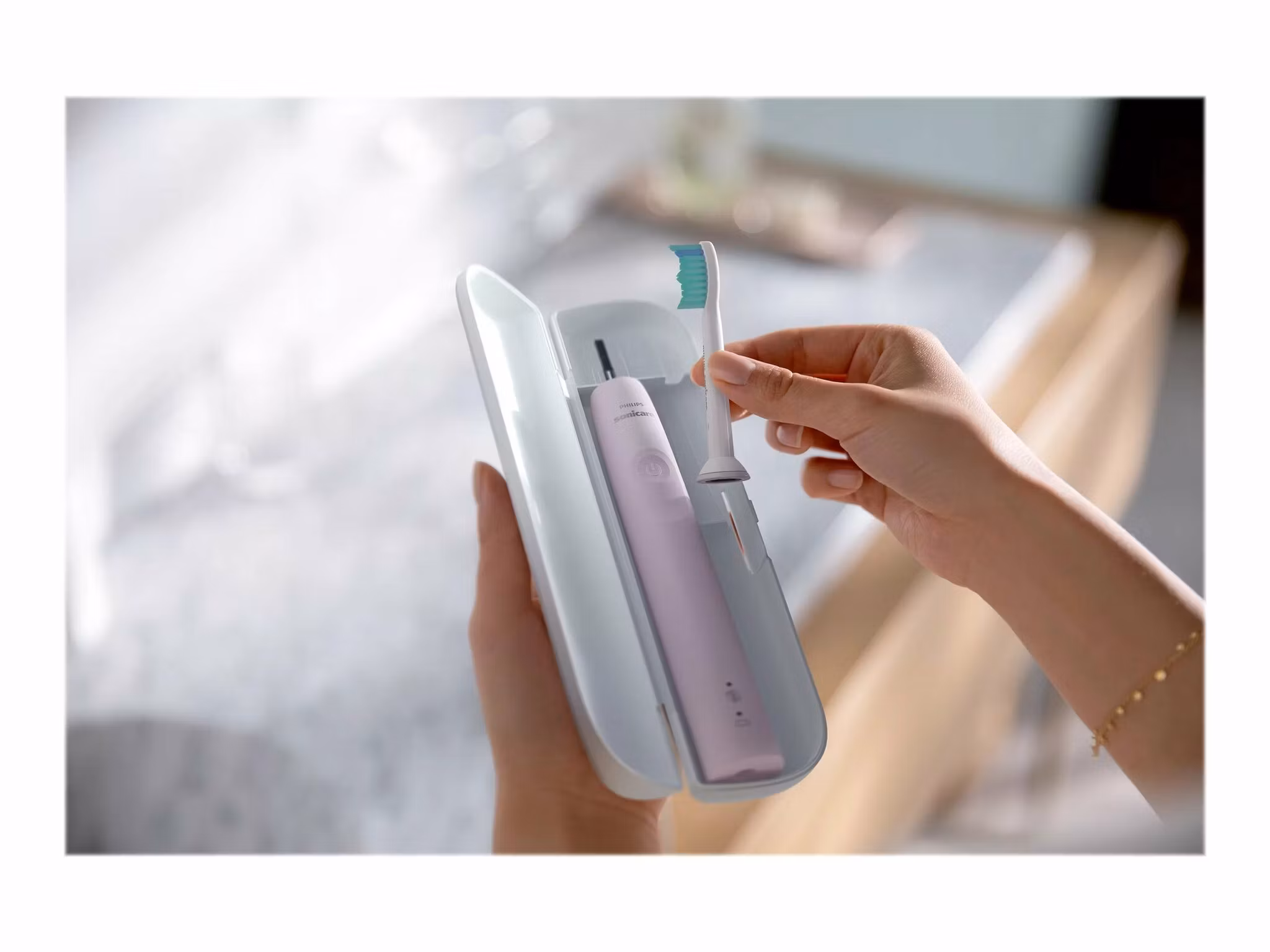 Philips Sonicare 3100 series HX3673 Eltandborste Rosa