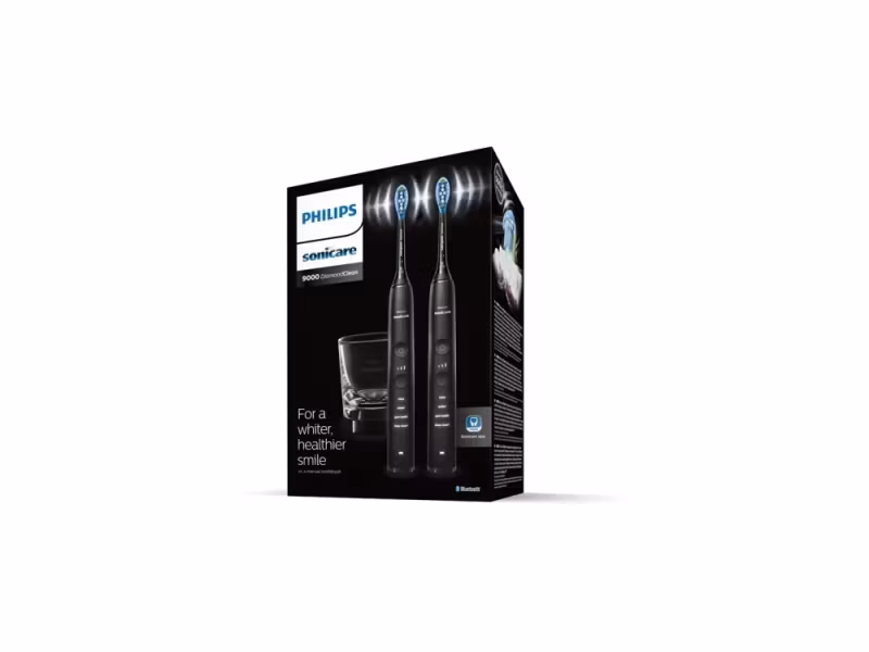 Philips Sonicare DiamondClean 9000 HX9914 Eltandborste 2-pack Svart