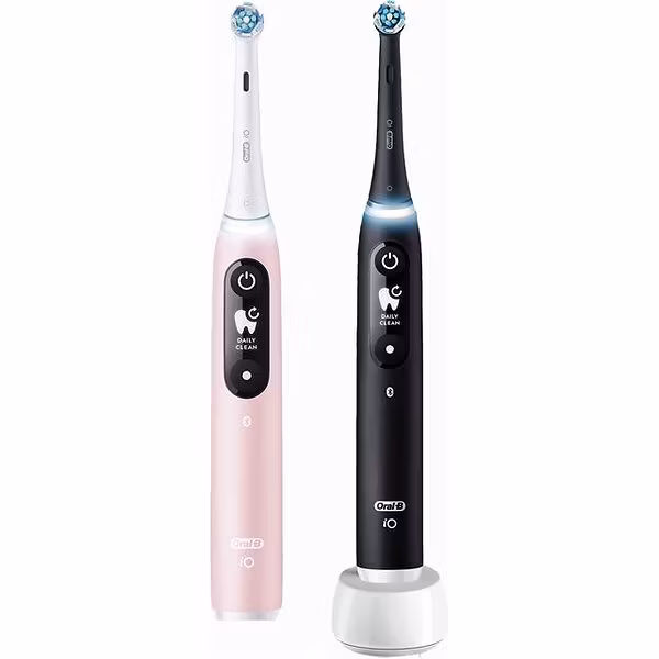 Oral-B iO Series 6 Duo Eltandborste 2-pack Svart/Rosa