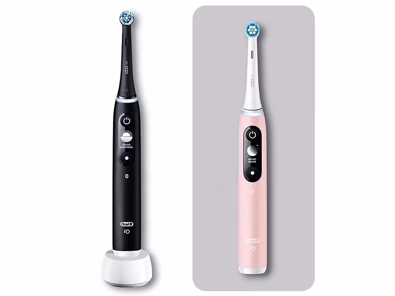 Oral-B iO Series 6 Duo Eltandborste 2-pack Svart/Rosa